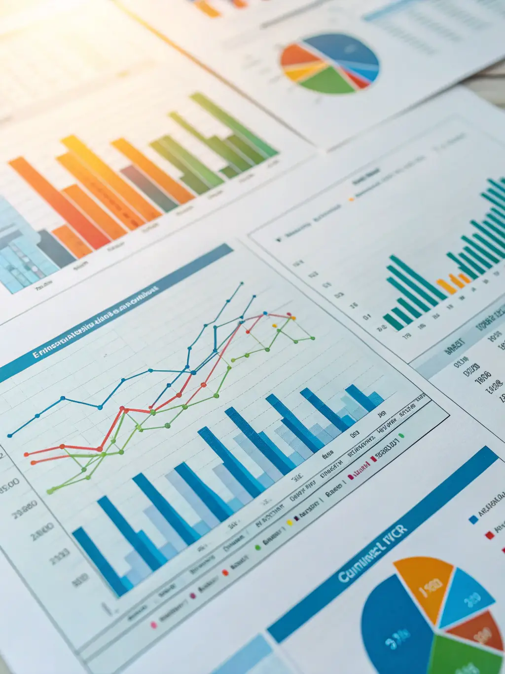 A visual representation of financial growth charts and e-commerce data, illustrating the potential for increased returns and business success.
